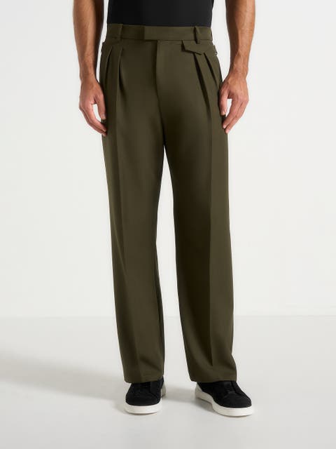 Pierre Relaxed Fit Pleated Tailored Trousers