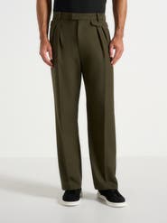 Manière De Voir Pierre Relaxed Fit Pleated Tailored Trousers