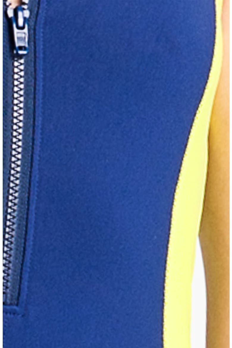 Colorblock Scuba Dress, Alternate, color, BLUE DEPTHS COMBO