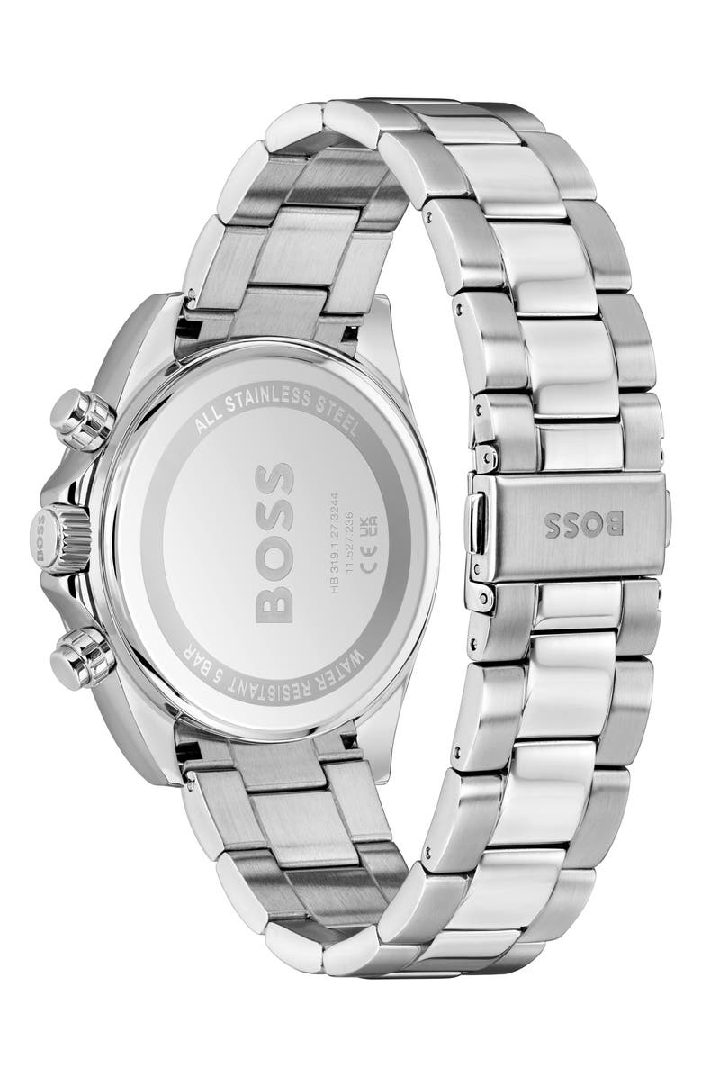 BOSS Hero 2.0 Chronograph Bracelet Watch, 43mm, Alternate, color, Green