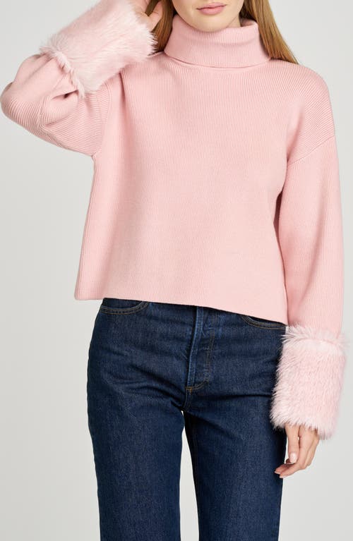 Wayf Rebecca Turtleneck Sweater In Pink
