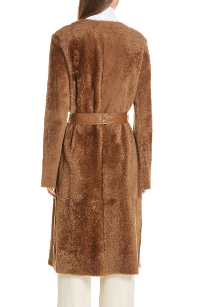 Genuine Shearling Coat, Alternate, color, CAMEL