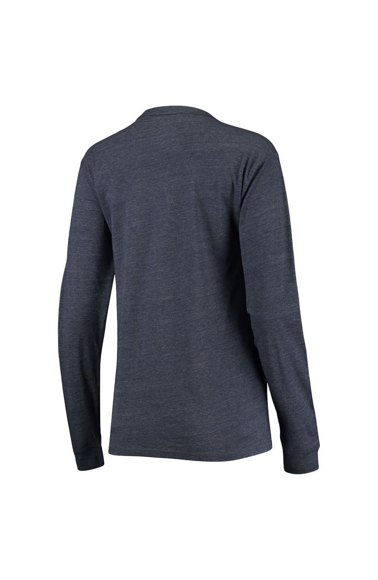 LEAGUE COLLEGIATE WEAR Women's League Collegiate Wear Heathered Navy Penn State Nittany Lions Seal Victory Falls Oversized Tri-Blend Long Sleeve T-Shirt, Alternate, color, 