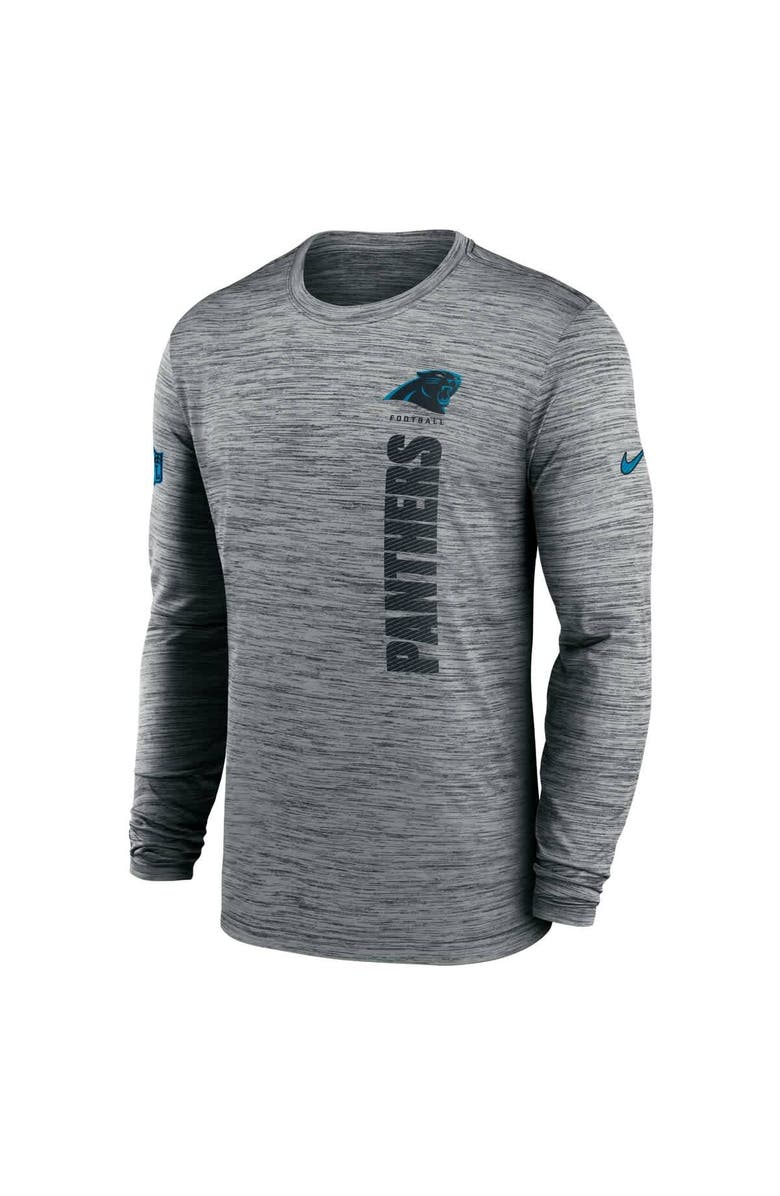 Nike Men's Nike Gray Carolina Panthers 2024 Sideline Velocity Performance Long Sleeve T-Shirt, Alternate, color, 