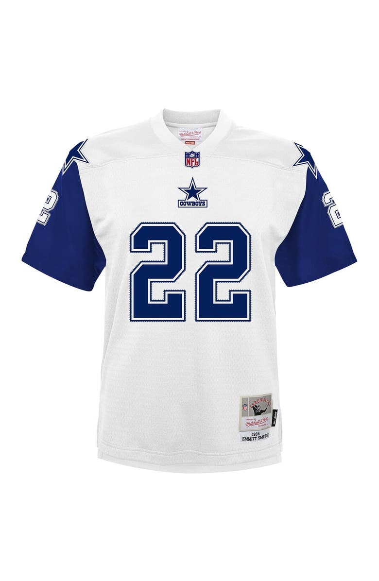 Mitchell & Ness Preschool Mitchell & Ness Emmitt Smith White Dallas Cowboys 1994 Alternate Legacy Jersey, Alternate, color, White