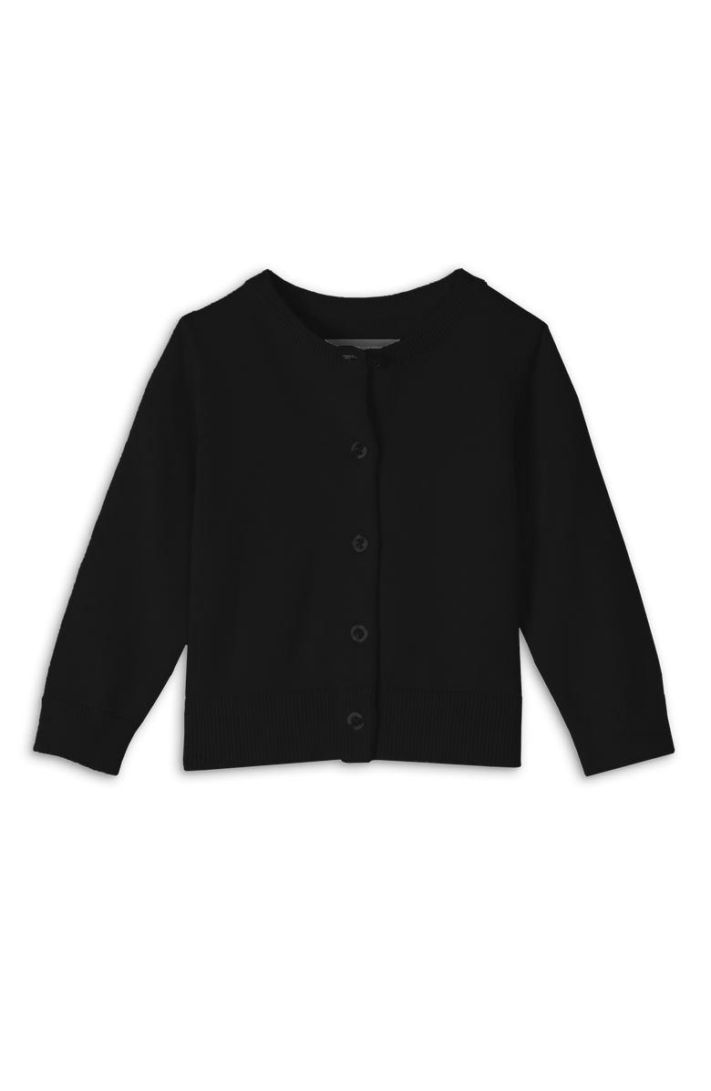 Primary Baby Cardigan Sweater, Main, color, Black