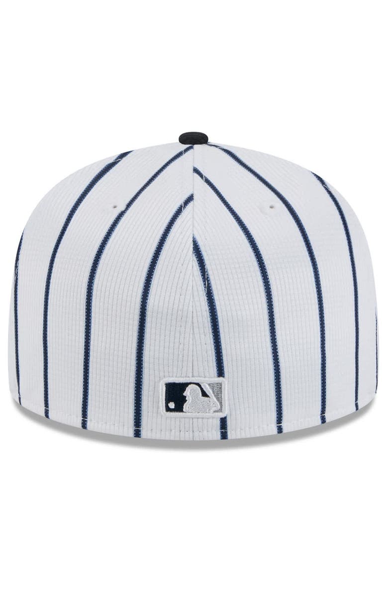New Era Men's New Era White/Navy New York Yankees 2025 Spring Training 59FIFTY Fitted Hat, Alternate, color,