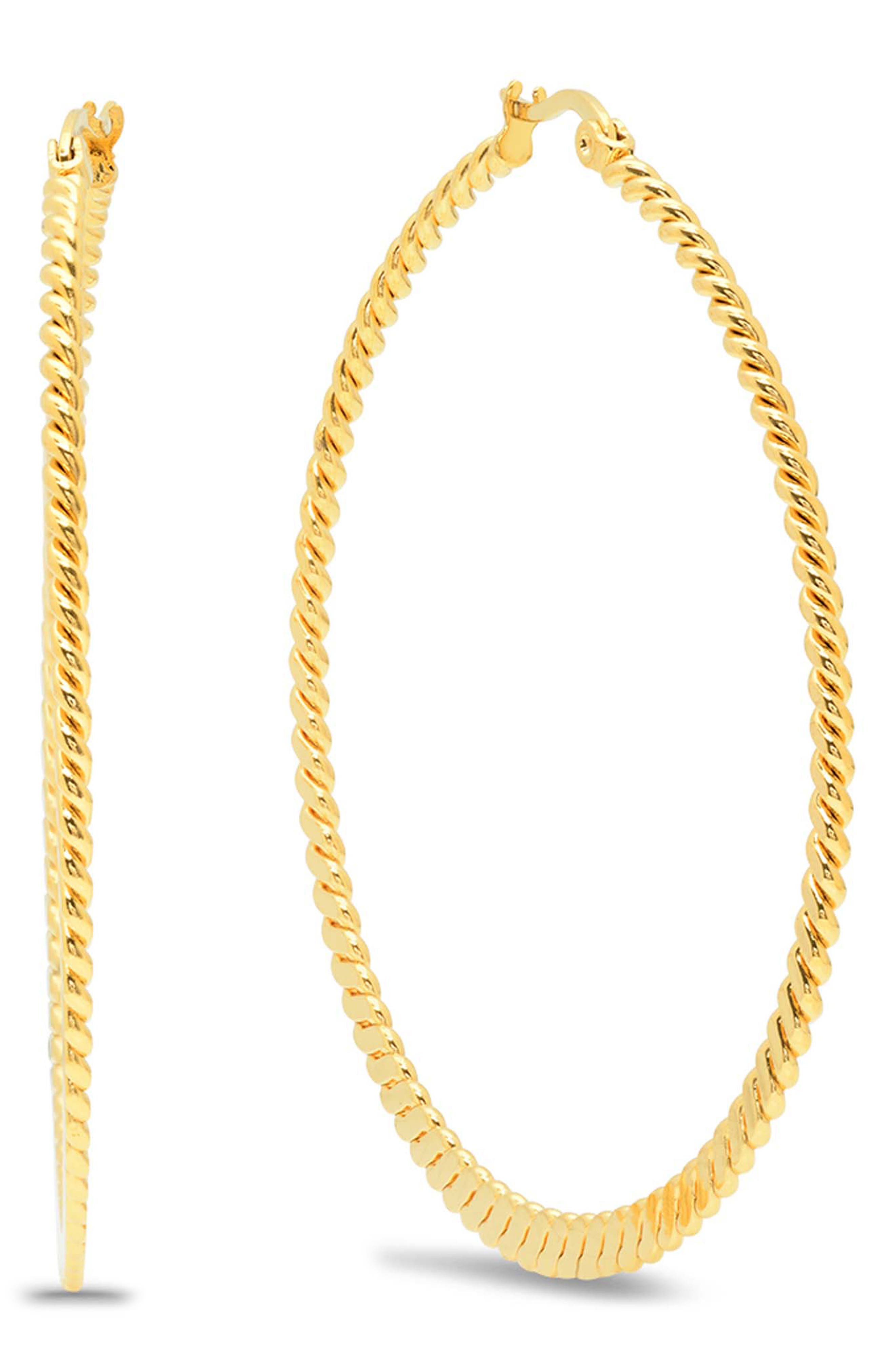 Twisted Hoop Earrings