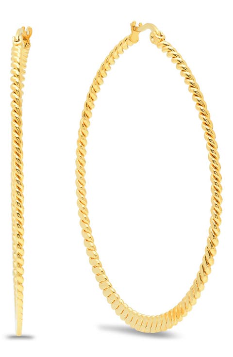 Twisted Hoop Earrings