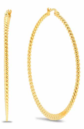 Twisted Hoop Earrings