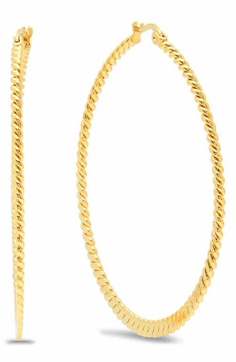 Twisted Hoop Earrings