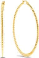 STEELTIME Twisted Hoop Earrings