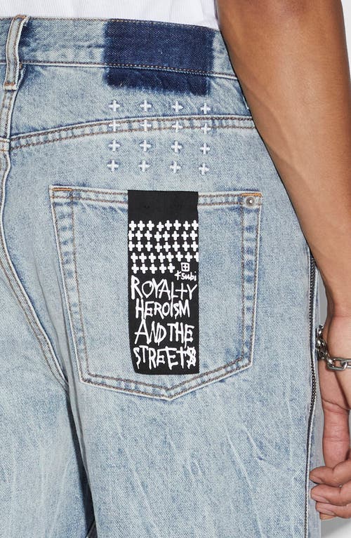 Shop Ksubi Anti K Zip Leg Dynamite Relaxed Fit Jeans In Denim