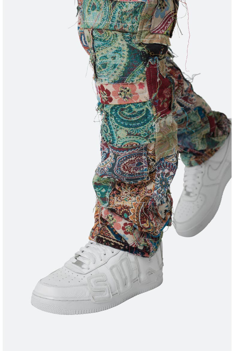 Panel Blanket Straight Leg Pants, Alternate, color, GREEN MULTI
