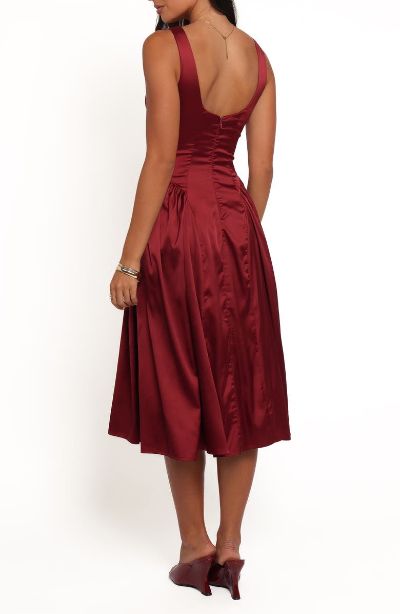 Petal & Pup Katelyn Satin Cocktail Dress, Alternate, color, 