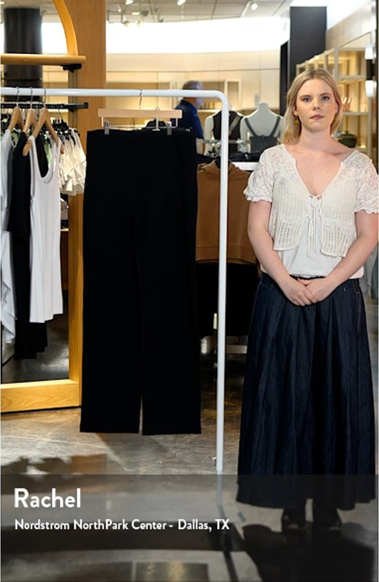 Sculpt-Her<sup>™</sup> Pull-On High Waist Straight Leg Pants, sales video thumbnail