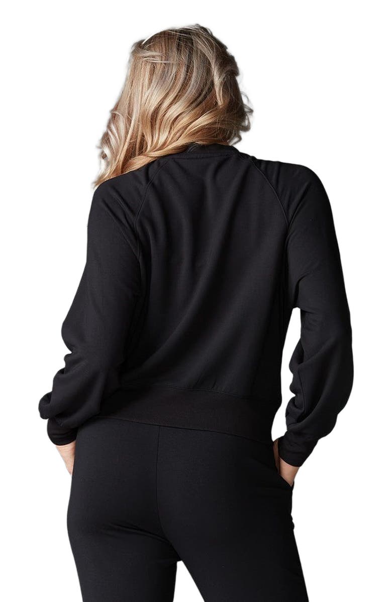 Tavi Ease Crew Sweatshirt, Alternate, color, Ebony