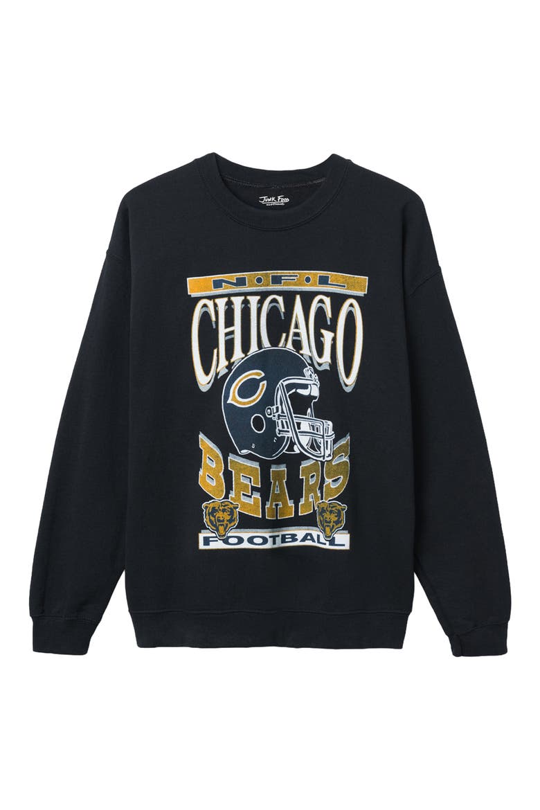 Chicago Bears Cotton Blend Crewneck Sweatshirt, Main, color, BLACK