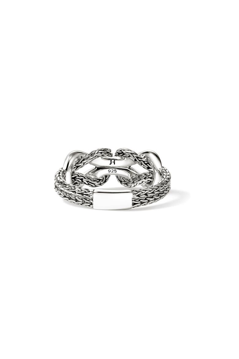 Infinite Love Knot Sterling Silver Band Ring, Alternate, color, SILVER