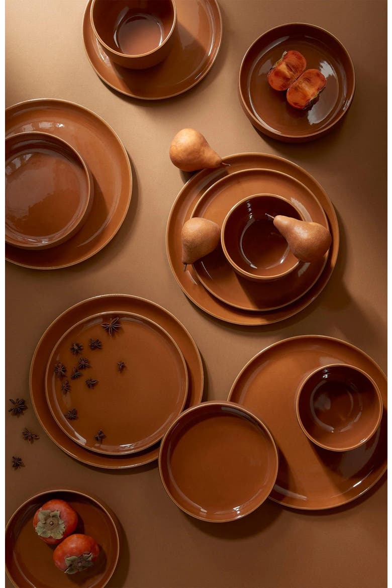 Tunisian 12pc Dinnerware set, Main, color, Terracotta