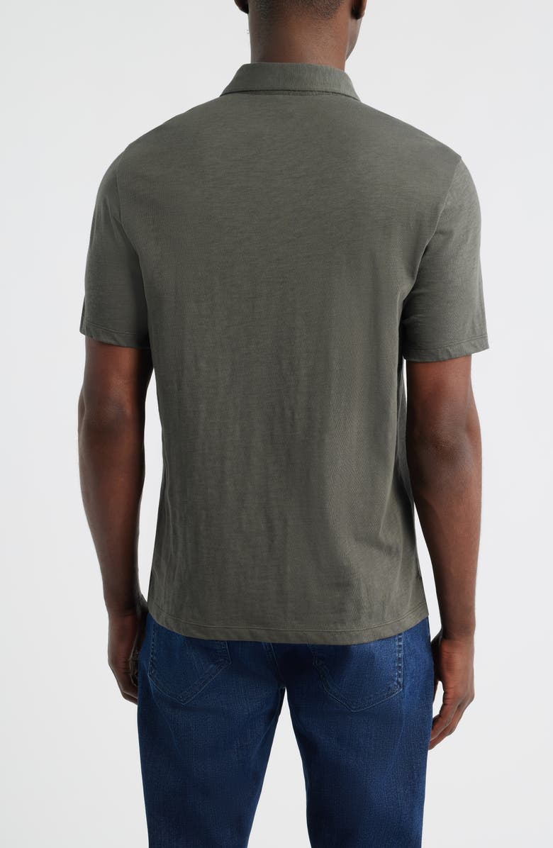 Robert Barakett Brightwood Slub Cotton Polo, Alternate, color, Beluga