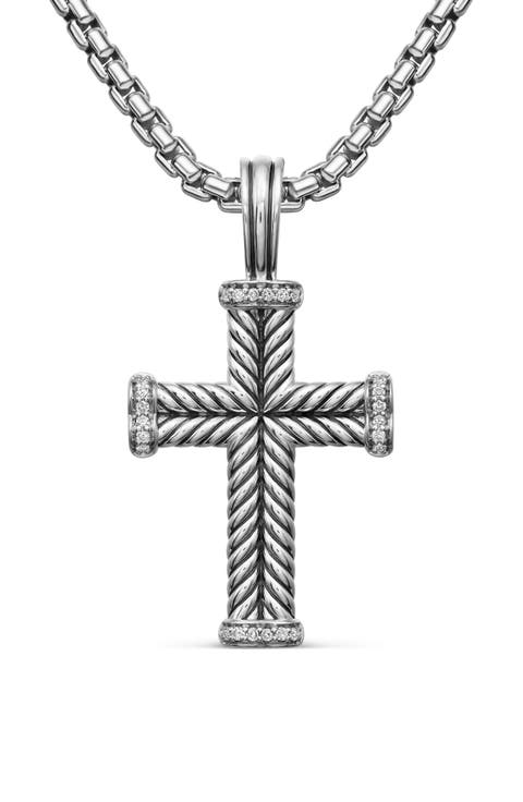 Men's Chevron Cross Pendant, 33.5mm