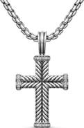 David Yurman Men's Chevron Cross Pendant, 33.5mm