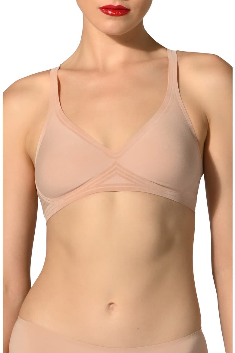 Contour Skin 3W Wireless Bra, Main, color, ROSE