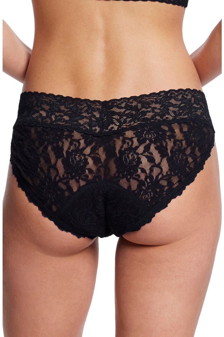 x Saalt Signature Lace® Leakproof V-kini Bikini, Alternate, color, BLACK