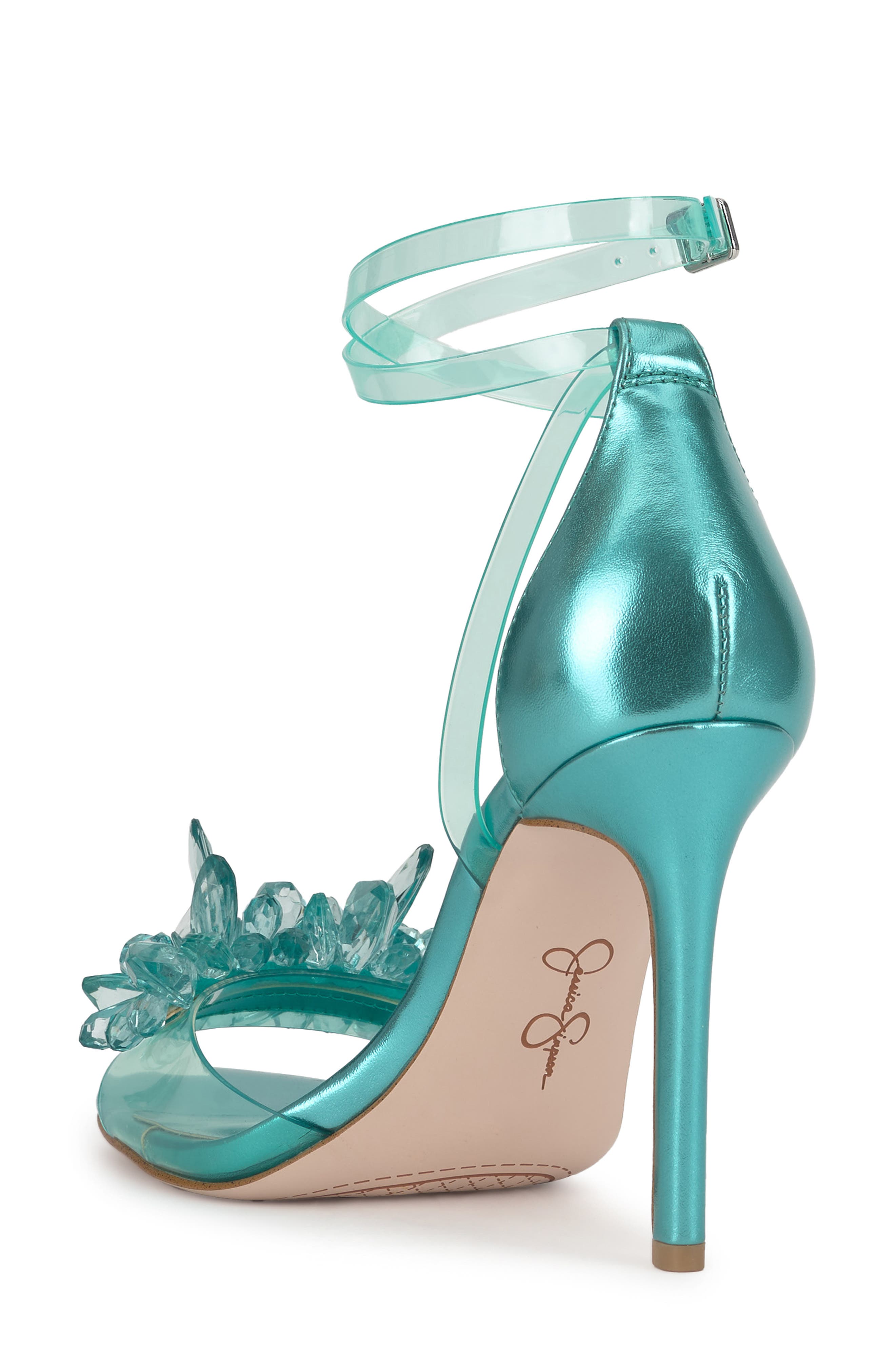 Jessica Simpson Janivah Ankle Strap Sandal, Alternate, color, Summer Seafo
