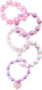 Capelli New York Kids' 5-Pack Assorted Beaded Stretch Bracelets