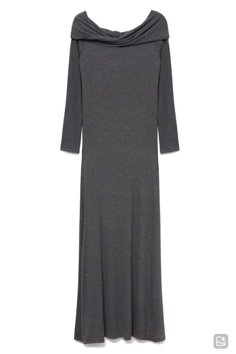 Off the Shoulder Sweater Dress, Alternate, color, GREY