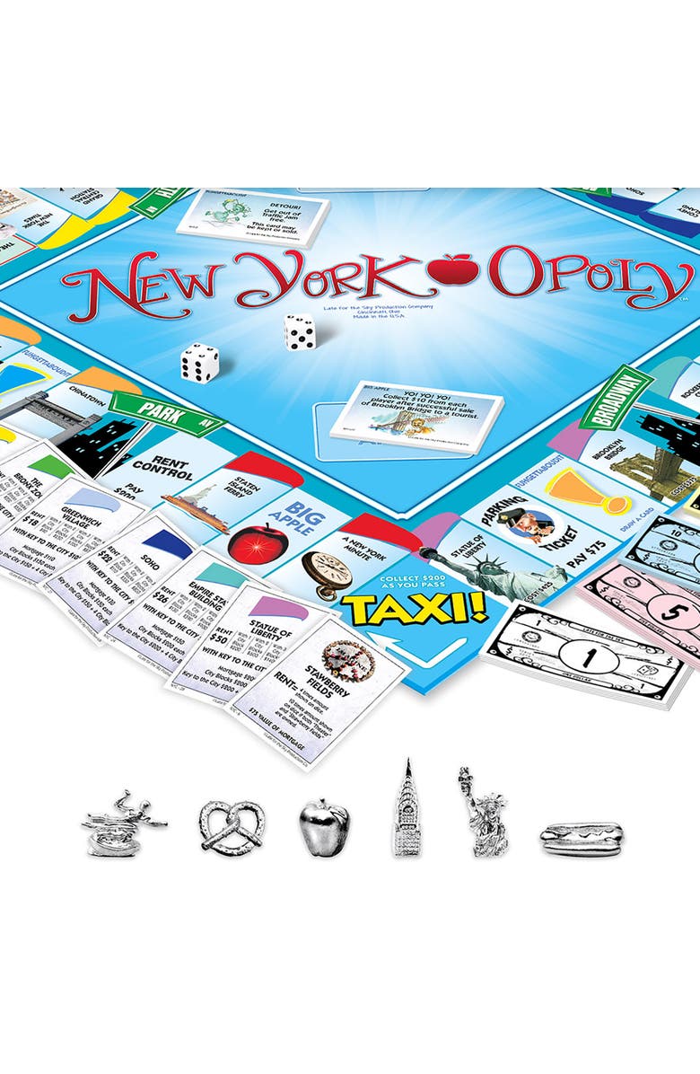 Late for the Sky New Yorkopoly Monopoly Board Game, Alternate, color,