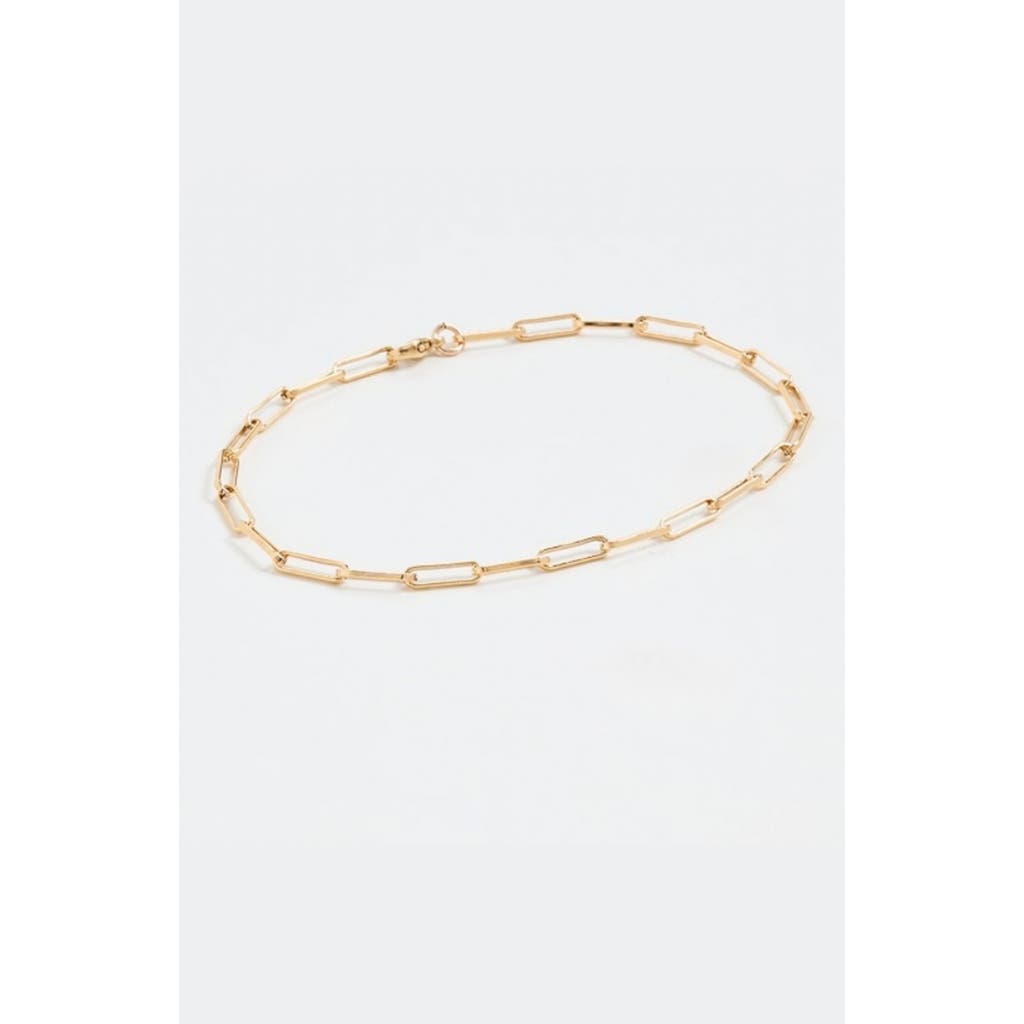 Gwen Beloti Layla Link Gold Anklet In Gold
