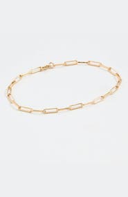 Gwen Beloti Layla Link Gold Anklet