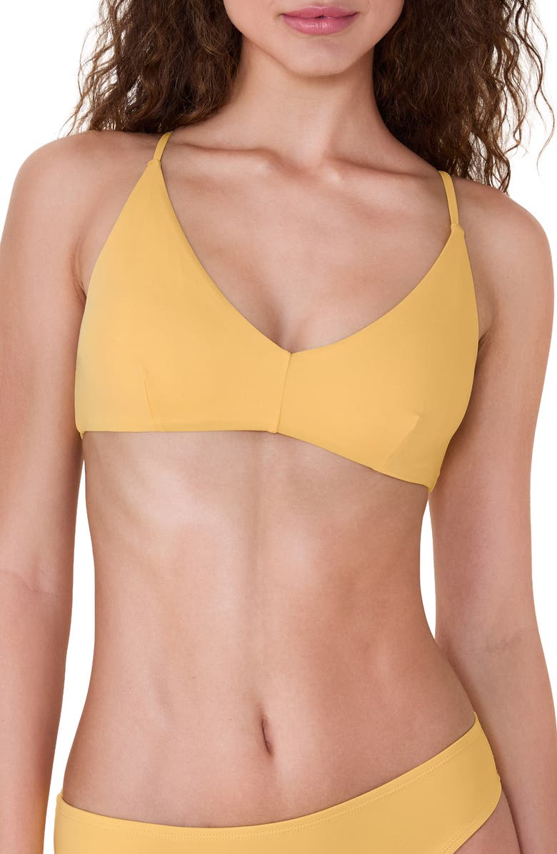 Andie The Elwood Bikini Top, Main, color, Citrus