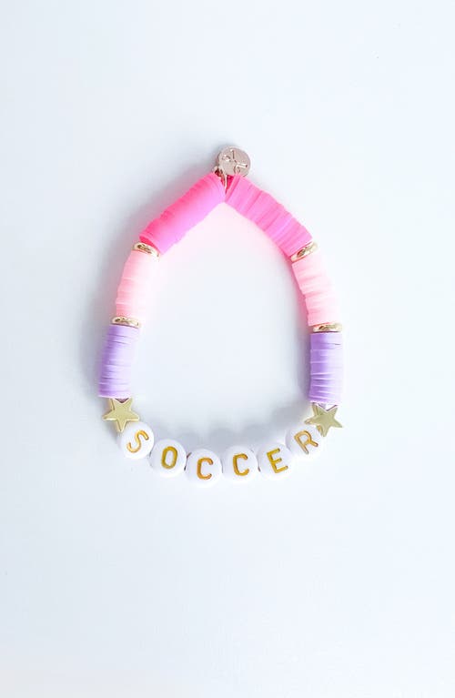 Bits & Bows Soccer Girls' Bracelet In Multi