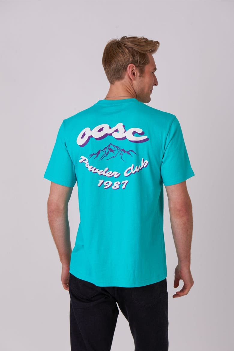 Powder Club T-Shirt - Aqua, Main, color, Aqua