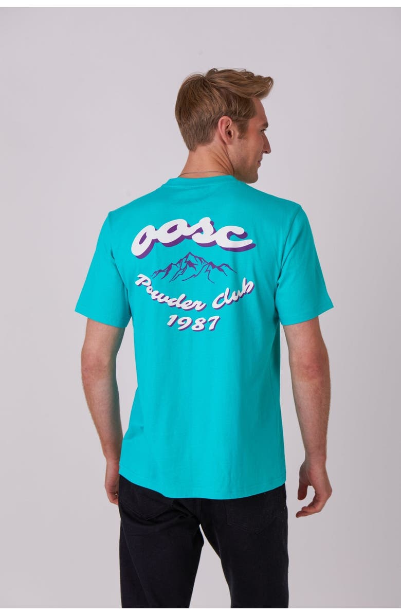 OOSC Powder Club T-Shirt - Aqua, Main, color, Aqua