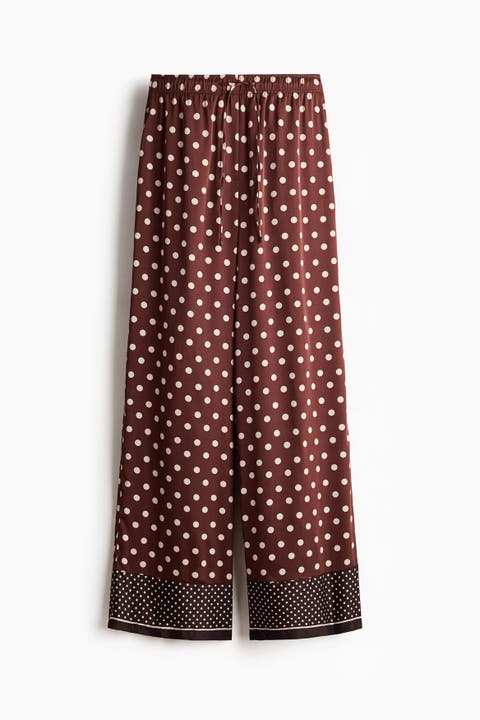 Wide Drawstring Trousers
