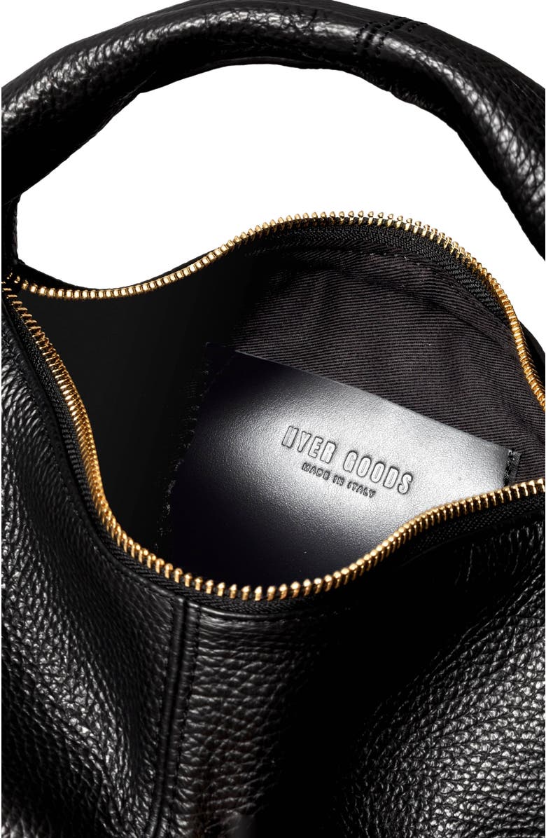 HYER GOODS Leather Mini Everday Shoulder Bag, Alternate, color, Black/Gold