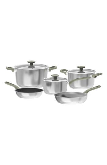 Berghoff Leo Bolt 8-piece Cookware Set In Green