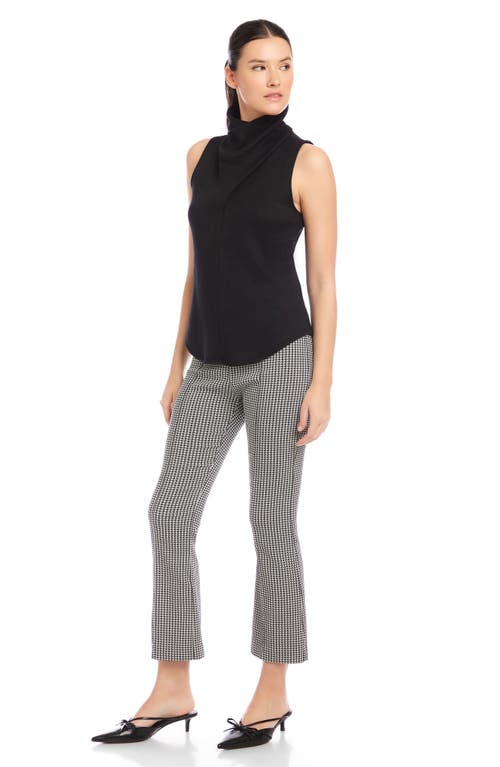 Fifteen Twenty Abbey Turtleneck Knit Tank In Black
