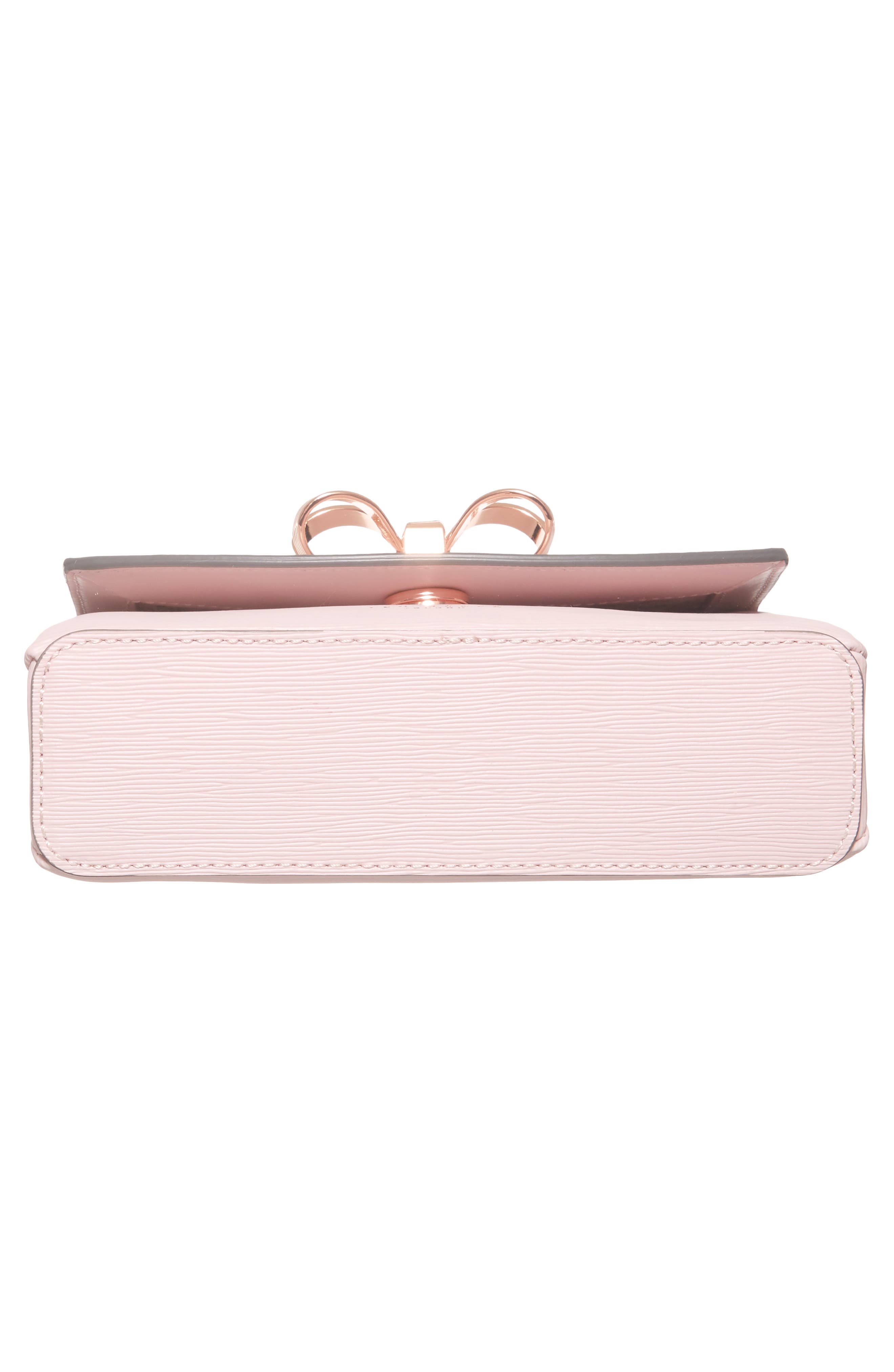 Leorr Bow Leather Crossbody Bag, Alternate, color, DUSKY PINK