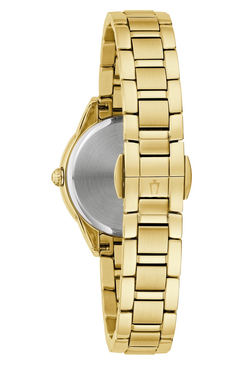 Sutton Mother-of-Pearl & Diamond Bracelet Watch, 28mm, Alternate, color, GOLD-TONE