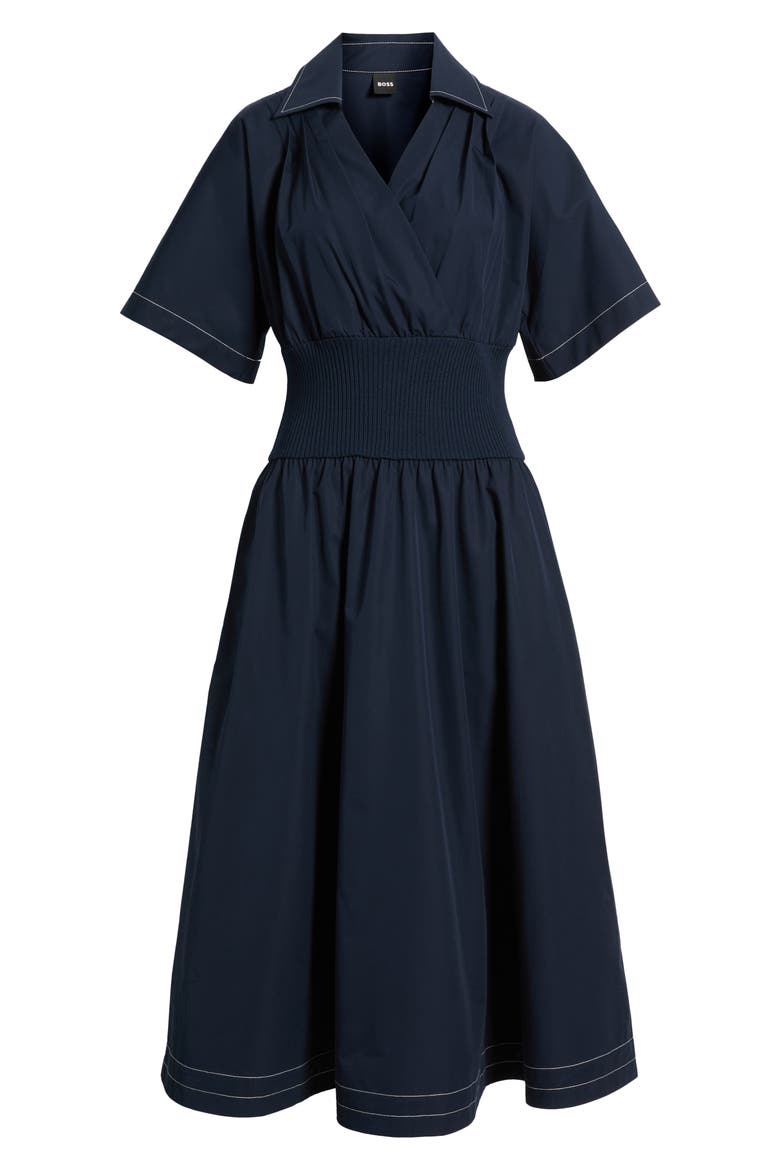 Dakari Faux Wrap Dress, Alternate, color, SKY CAPTAIN