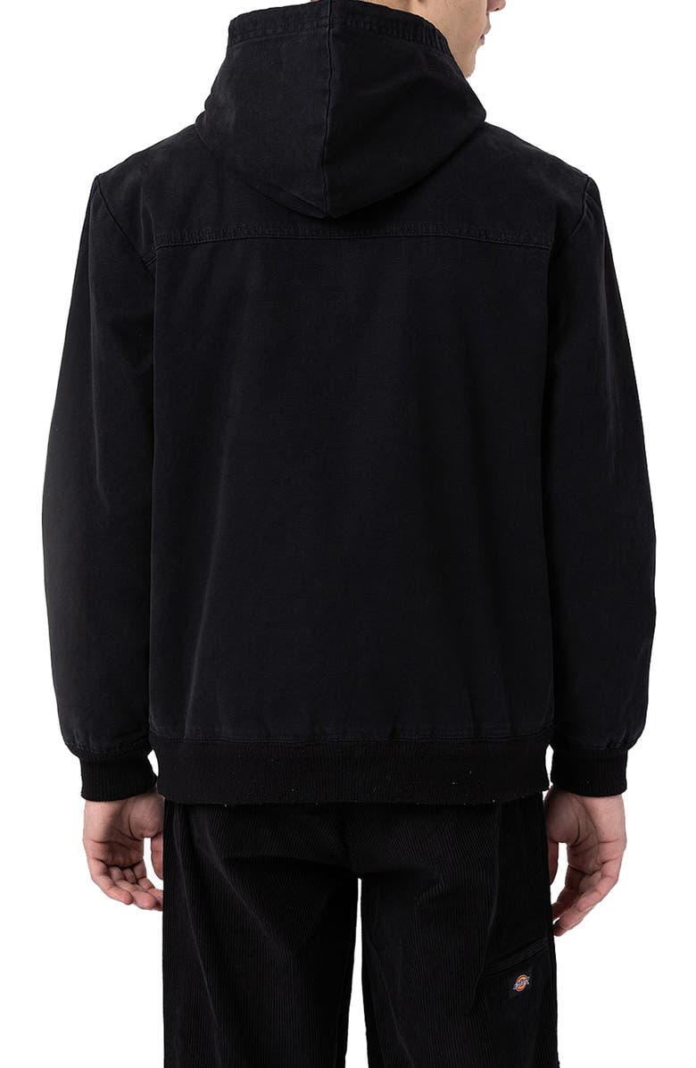 Dickies Duck Fleece Lined Hooded Bomber Jacket, Alternate, color,