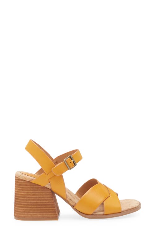 Korks Pacye Block Heel Sandal In Orange