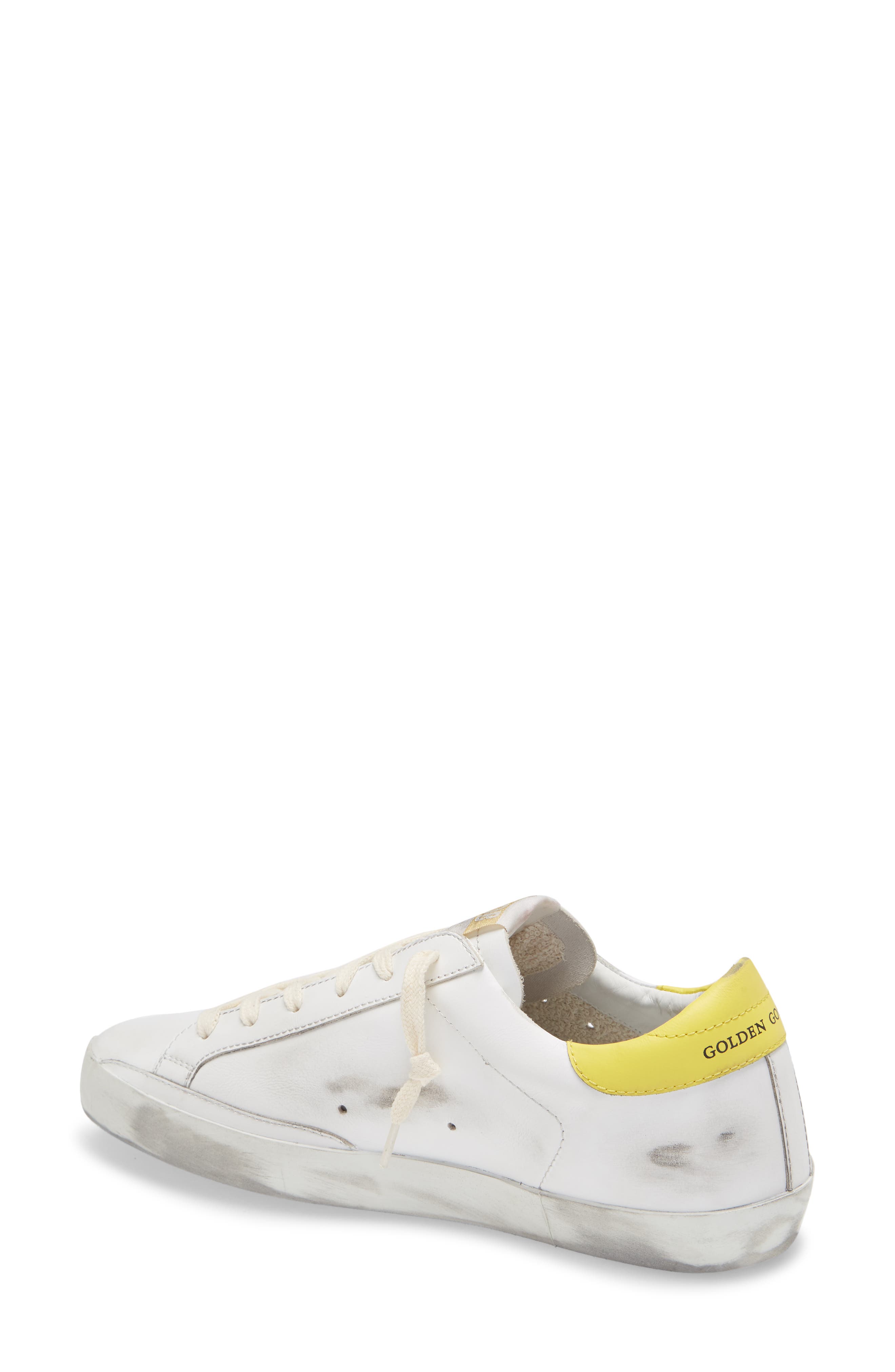 Golden Goose Super-Star Low Top Sneaker, Alternate, color, White/ Beige/ Yellow
