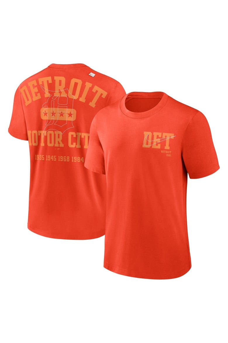 Men's Nike Orange Detroit Tigers Statement Game Over T-Shirt, Main, color, Orange